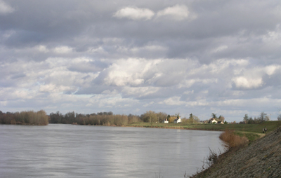 Walking along the Loire river